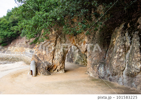 仙酔島の海蝕洞門 仙酔島の海蝕洞門 101583225