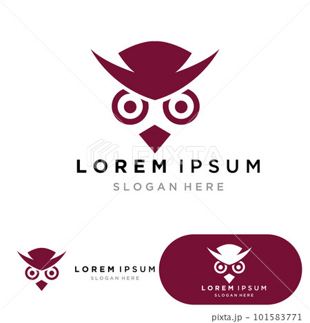 Owl bird logo and symbol vector eps10 101583771