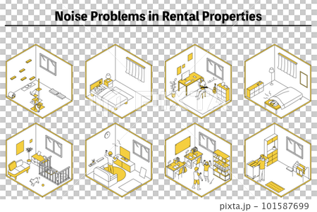 Noise problems in rental properties: Living sounds in condominiums and apartments 101587699