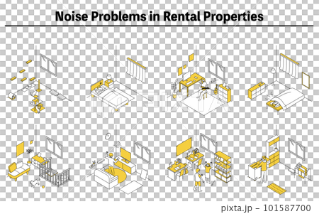 賃貸物件の騒音トラブル：マンションやアパートでの生活音 101587700