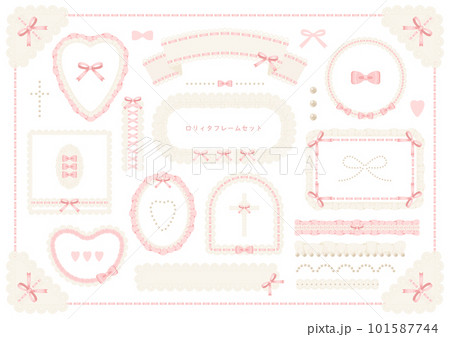 ロリィタ風フレームセット 101587744