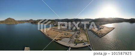 山陰海岸国立公園久美浜公園 ドローンパノラマ撮影 山陰海岸国立公園久美浜公園 ドローンパノラマ撮影 101587925