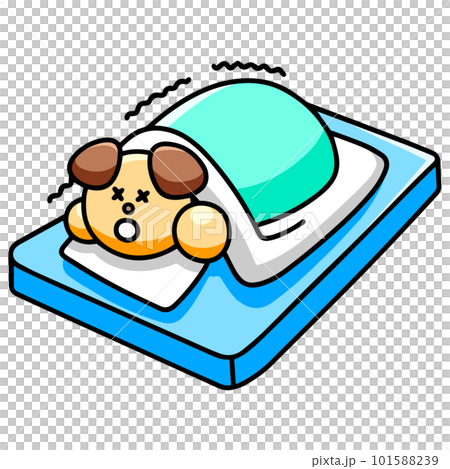 布団に入って寒さに耐えるわんまるのイラスト 犬 布団に入って寒さに耐えるわんまるのイラスト 犬 101588239