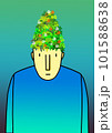 Man with a tree in his head. illustration for your design 101588638