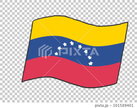 Venezuela flag illustration like hand drawn by a child 101589401