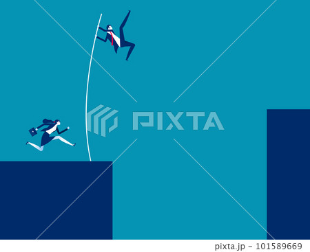 Business competition. Business challenge vector illustration Business competition. Business challenge vector illustration 101589669