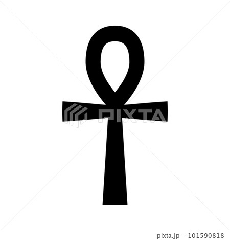 Vector flat Egypt cross symbol 101590818