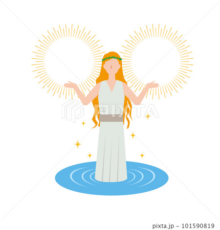 湖から現れる女神 湖から現れる女神 101590819