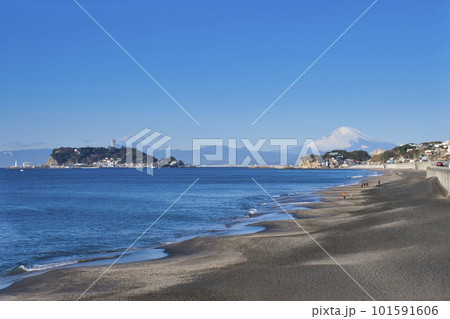 【鎌倉市】七里ヶ浜からの眺め 101591606