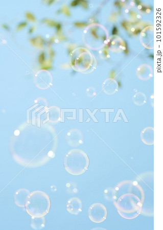青空に舞うシャボン玉 101592326