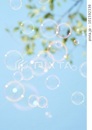 青空に舞うシャボン玉 青空に舞うシャボン玉 101592336