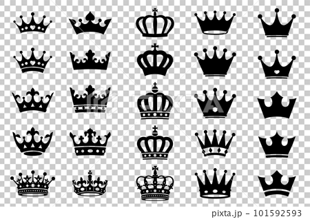 シンプルな王冠セット 101592593