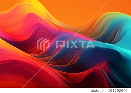 background abstract shape light flow cyberspace wallpaper art blue modern. Generative AI. 101592645