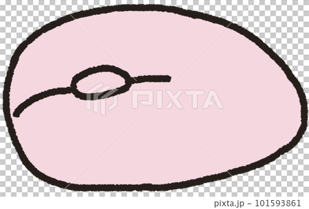Illustration of a simple mouse placed sideways 101593861