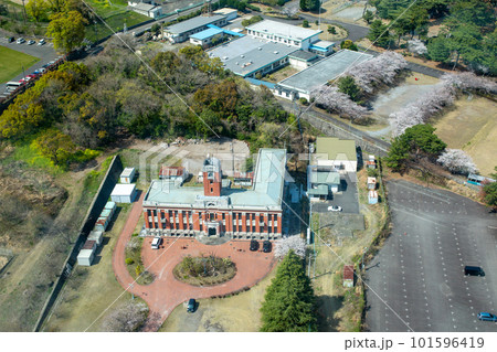 グローバルタワーから見たレトロな建物と満開の桜 グローバルタワーから見たレトロな建物と満開の桜 101596419