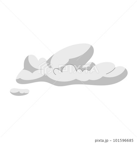 Cartoon dust cloud. Comic cloud shape, steam wind silhouette, spray air smoke, fog road, car gas, spooky fume smog, neat gam explode bubbles. Flat vector illustration Cartoon dust cloud. Comic cloud shape, steam wind silhouette, spray air smoke, fog road, car gas, spooky fume smog, neat gam explode bubbles. Flat vector illustration 101596685
