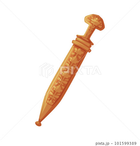 Dagger in Sheath as Georgia Country Attribute Vector Illustration 101599389