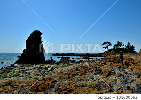 岩場の続く立石公園の風景 101600663