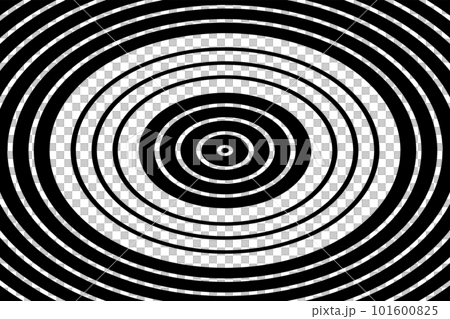 Oval Lines Pattern. Abstract Geometric Black and White Background. Vector Art. Oval Lines Pattern. Abstract Geometric Black and White Background. Vector Art. 101600825