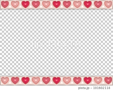 3D蓬鬆可愛心形上下框 3D蓬鬆可愛心形上下框 101602118