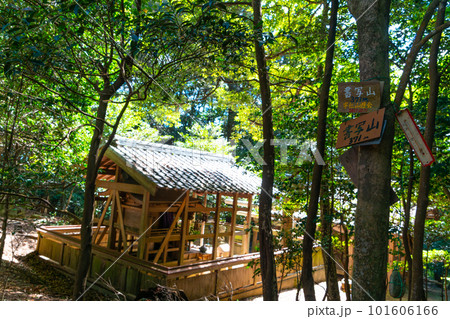 【西国三十三所】第二十七番　圓教寺　書写山山頂の表示板と白山権現3　兵庫県姫路市 101606166