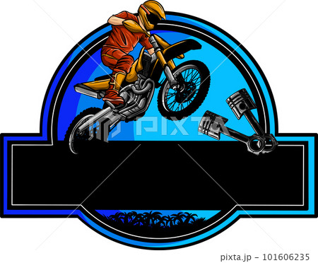 vector illustration of moto cross logo designs on white background vector illustration of moto cross logo designs on white background 101606235