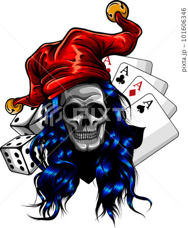 skull head vector illustration on white background skull head vector illustration on white background 101606346