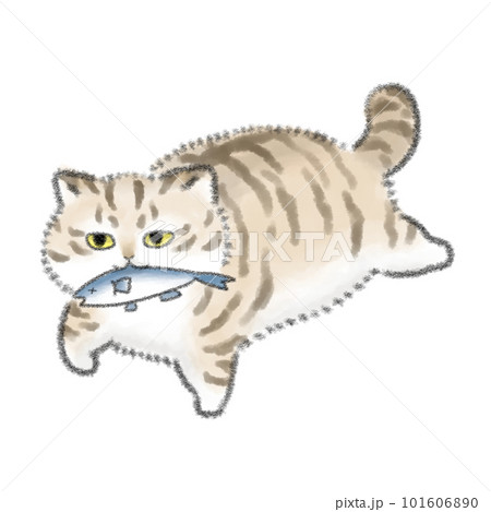 魚を銜えた猫 101606890
