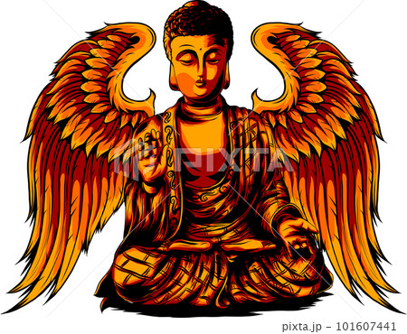 buddha thailand statue culture icon on white background buddha thailand statue culture icon on white background 101607441