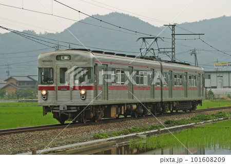 長野電鉄　屋代線　雨宮ー東屋代　3500系　O6編成 101608209