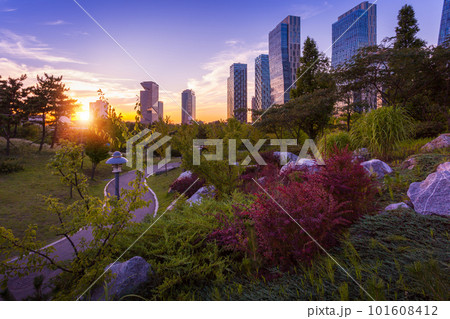Songdo Central Park in Songdo  District, Incheon South Korea. 101608412