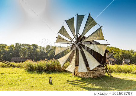 Traditional rustic windmill Traditional rustic windmill 101608797