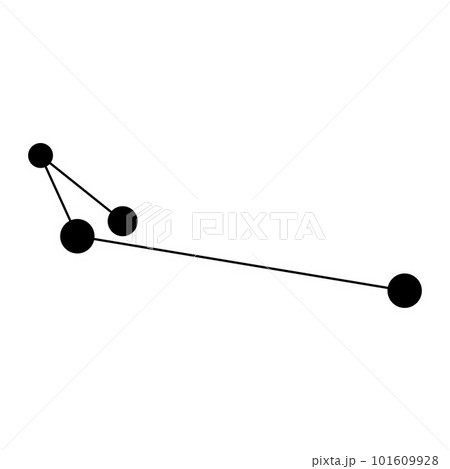Apus constellation map. Vector illustration. 101609928