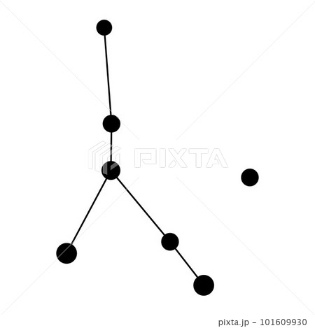 Cancer constellation map. Vector illustration. 101609930