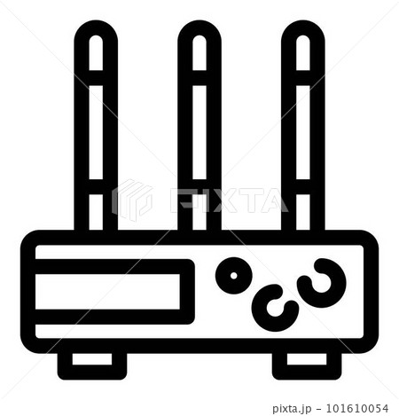 Modem icon. Outline modem vector icon for web design isolated on white background Modem icon. Outline modem vector icon for web design isolated on white background 101610054
