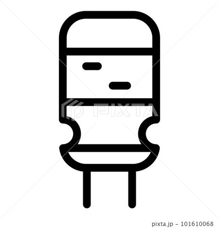 Capacitor chip icon. Outline capacitor chip vector icon for web design isolated on white background Capacitor chip icon. Outline capacitor chip vector icon for web design isolated on white background 101610068