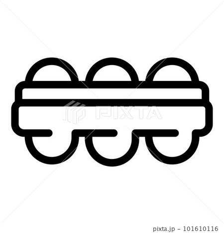 Ice cube tray icon. Outline ice cube tray vector icon for web design isolated on white background Ice cube tray icon. Outline ice cube tray vector icon for web design isolated on white background 101610116