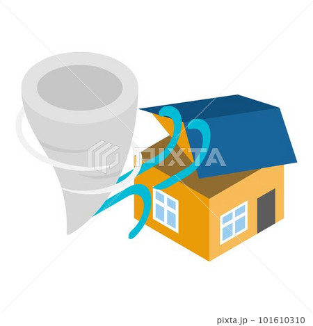 Tornado icon. Isometric illustration of tornado vector icon for web 101610310