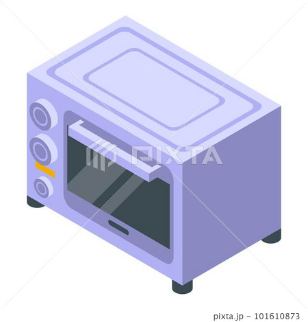 Convection oven grill icon. Isometric of convection oven grill vector icon for web design isolated on white background 101610873