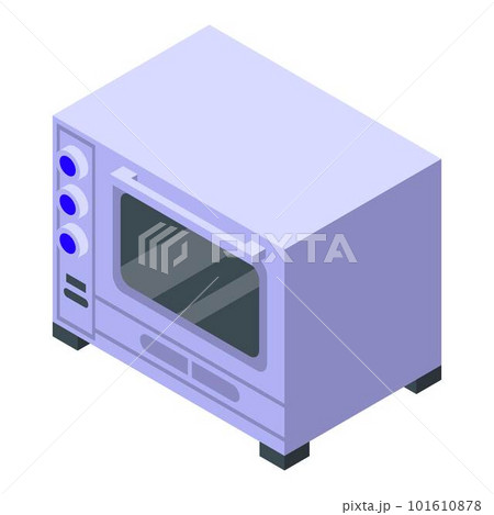 Convection oven electric icon. Isometric of convection oven electric vector icon for web design isolated on white background 101610878