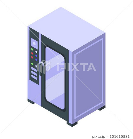 Convection oven wardrobe icon. Isometric of convection oven wardrobe vector icon for web design isolated on white background 101610881