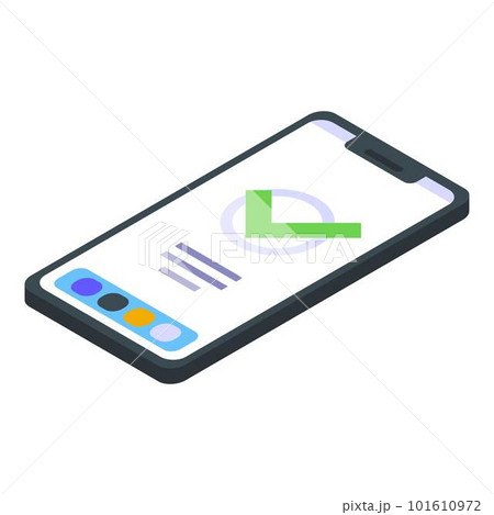 Quality assurance smartphone icon. Isometric of quality assurance smartphone vector icon for web design isolated on white background 101610972