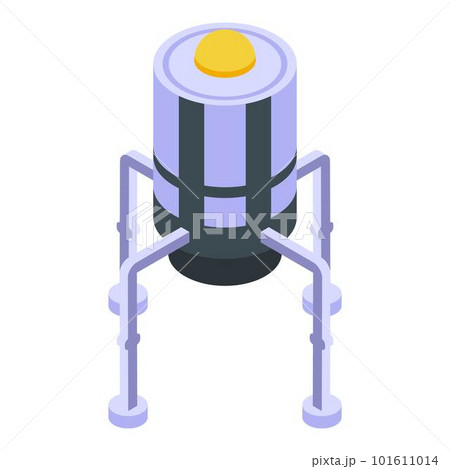 Solar space station icon. Isometric of solar space station vector icon for web design isolated on white background Solar space station icon. Isometric of solar space station vector icon for web design isolated on white background 101611014