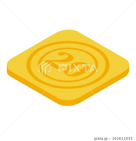 Star token icon. Isometric of star token vector icon for web design isolated on white background 101611035