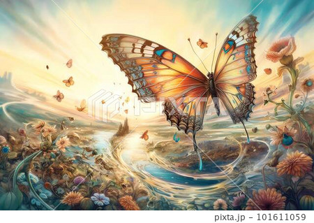 バタフライ効果のイラスト素材 [101611059] - PIXTA