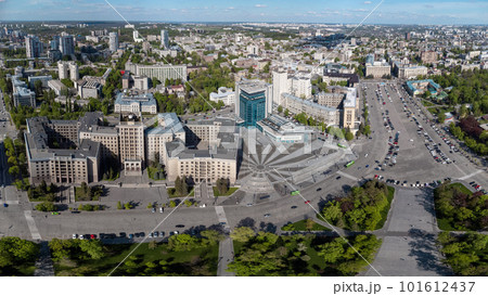 Aerial city panorama, University on Freedom Square Aerial city panorama, University on Freedom Square 101612437