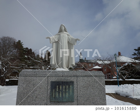 雪景色のトラピスチヌ修道院_函館 雪景色のトラピスチヌ修道院_函館 101615880