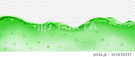 Translucent water wave with air bubbles 101616337