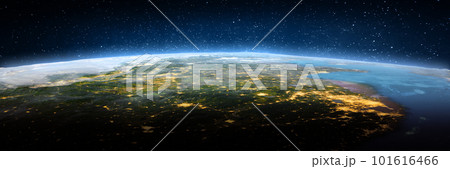 China, landscape frome space China, landscape frome space 101616466