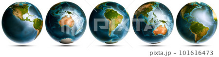 Planet Earth globe world set Planet Earth globe world set 101616473